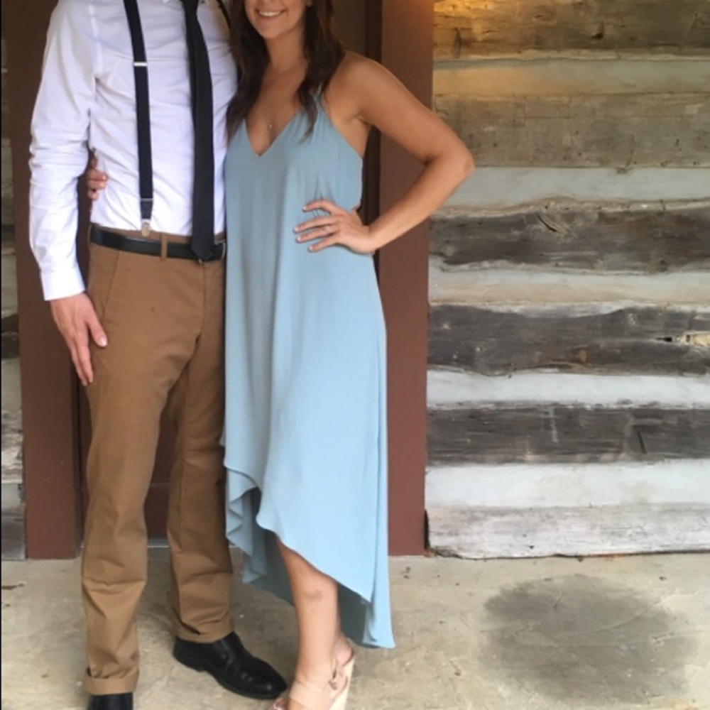 BCBG slate blue dress